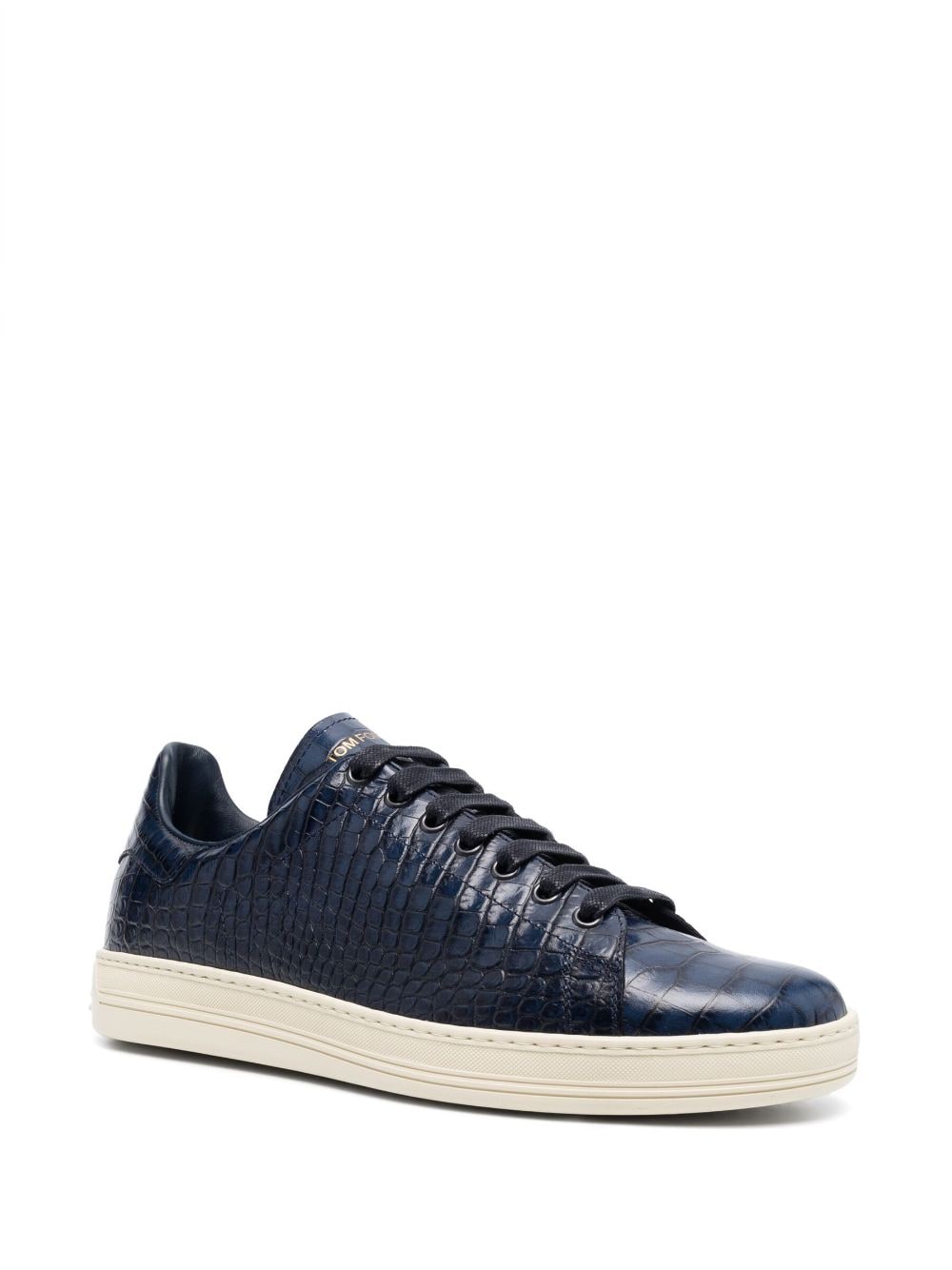 TOM FORD crocodile-embossed Leather Sneakers - Farfetch