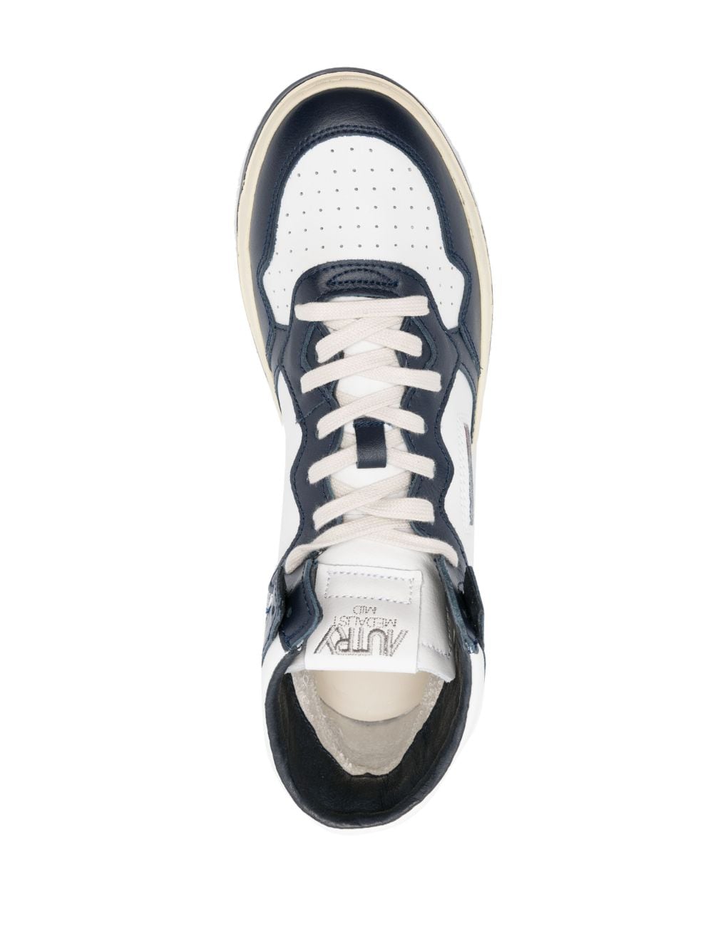 Shop Autry High-top Lace-up Sneakers In White