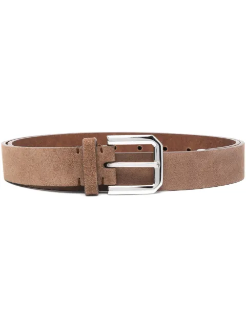 Brunello Cucinelli calf-suede buckle-fastening belt