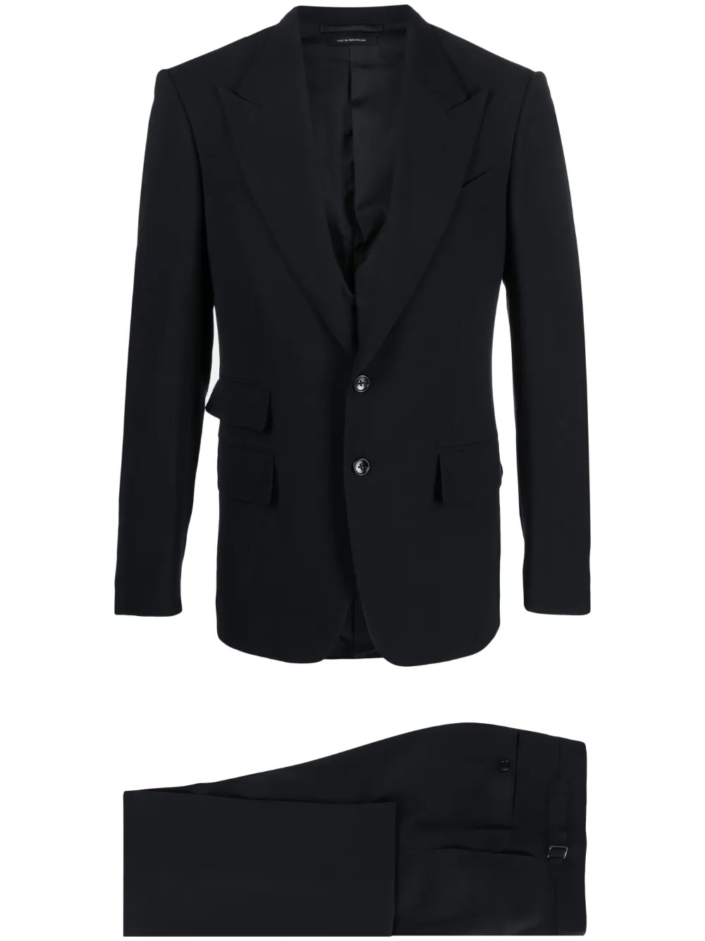 Tom Ford Wool Single-breasted Suit In Blue