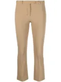 'S Max Mara cropped cotton-blend trousers - Neutrals