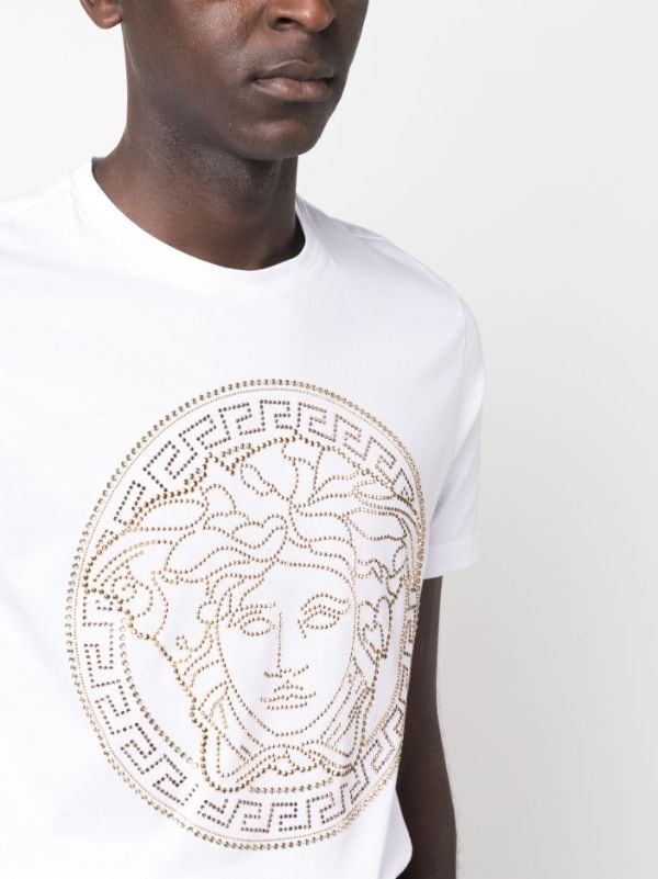 uanset Astrolabe Teenager Versace Medusa Print T-shirt - Farfetch