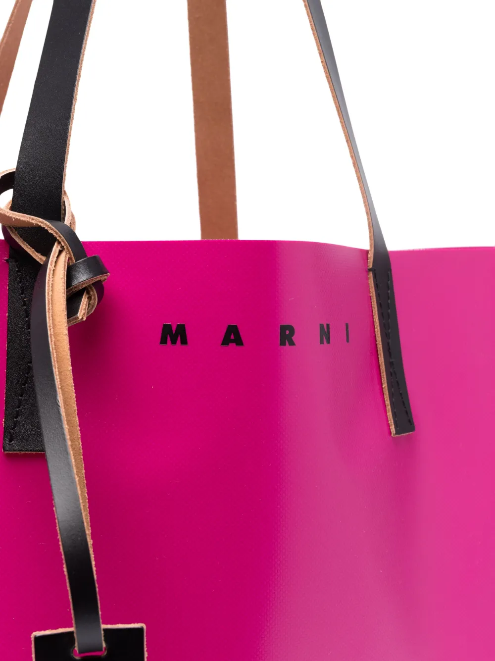 VIP【関税送料無料】希少 MARNI PINK MULTICOLOR LEATHER BAG Marni two-tone Tote Bag | Pink | FARFETCH
