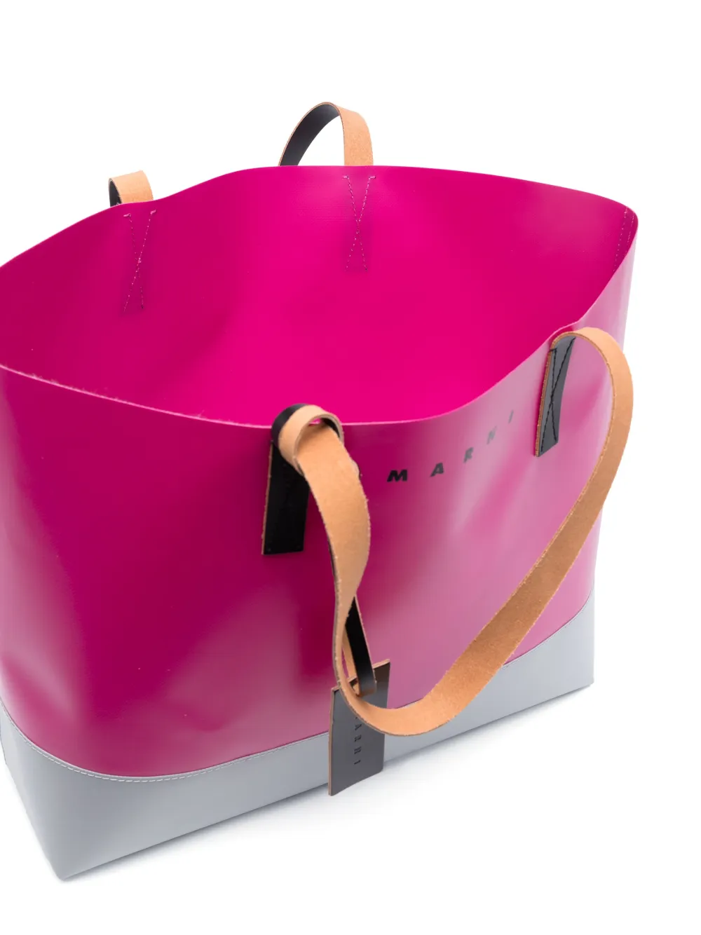 【送料&関税込】Marni Two-tone Fabric Medium Shopping Bag Marni two-tone Tote Bag | Pink | FARFETCH