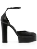 Casadei Betty 130mm platform pumps - Black