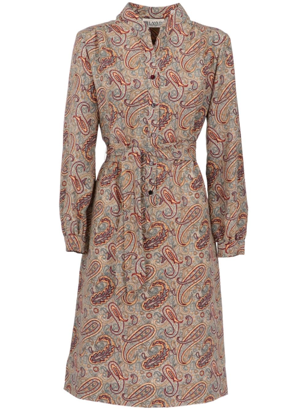 1970s paisley-print cotton dress