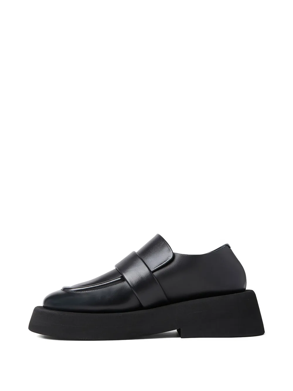 Marsèll leather platform loafers Zwart