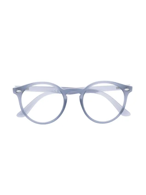 RAY-BAN JUNIOR 엠보스드 로고 라운드 프레임 안경