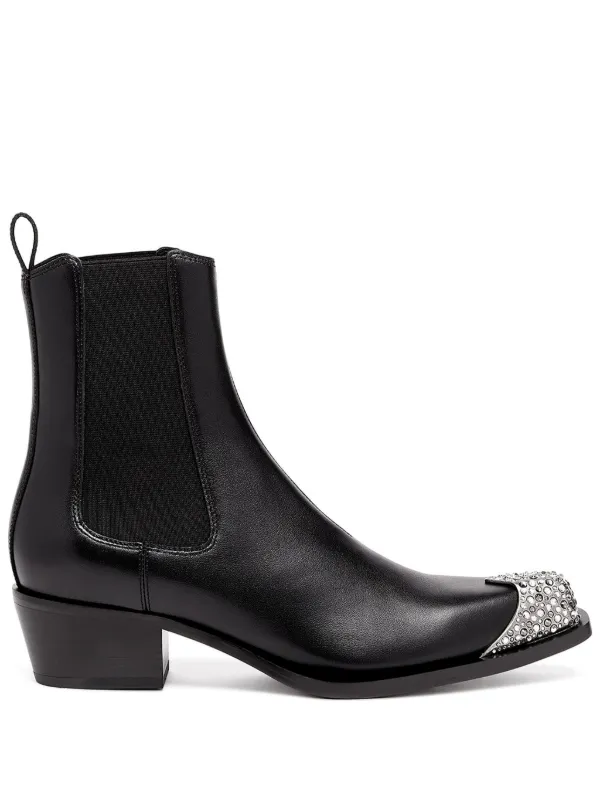 Diesel D-Calamity レザーブーツ | ブラック | FARFETCH JP