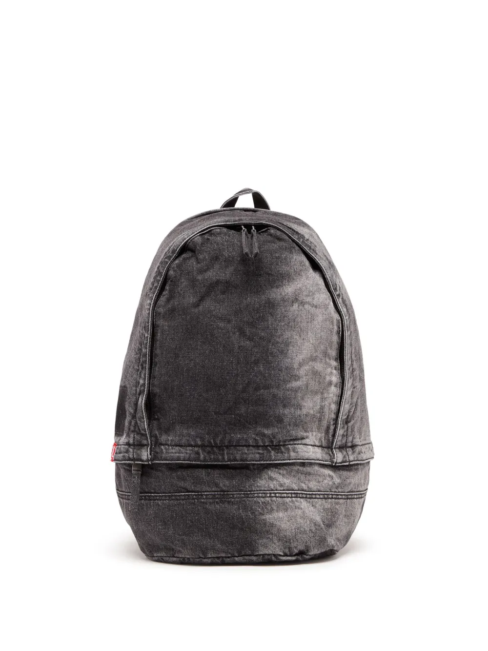 Diesel Rave Denim Backpack In Grey