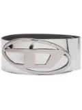 Diesel B-1DR 80 metallic-effect belt - Silver