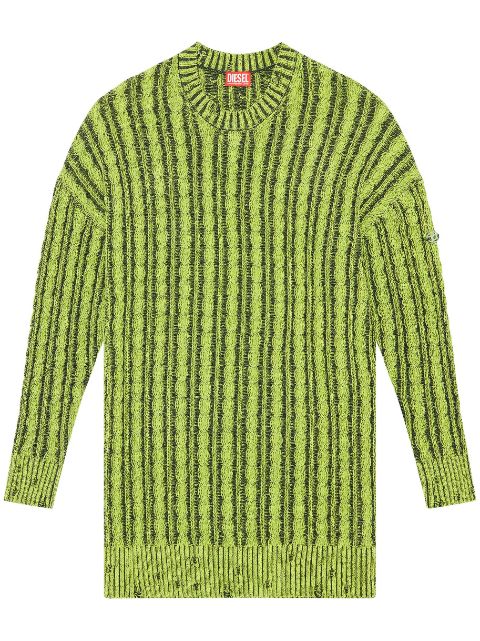 Diesel M-Pantesse cable-knit drop-shoulder jumper Women