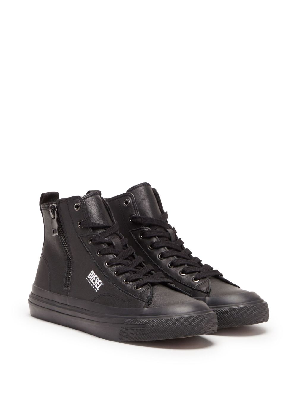 Diesel S-Athos high-top leather sneakers - Zwart