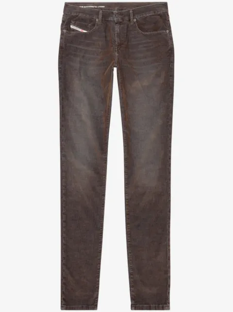 Diesel jeans D-Strukt con tiro medio y efecto lavado