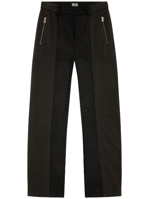 Diesel P-Warhols panelled straight-leg trousers