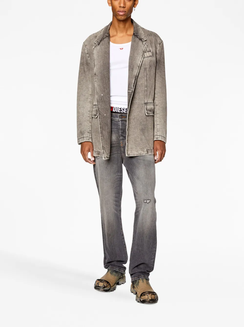 Diesel 2020 D-Viker straight-leg jeans - Grijs