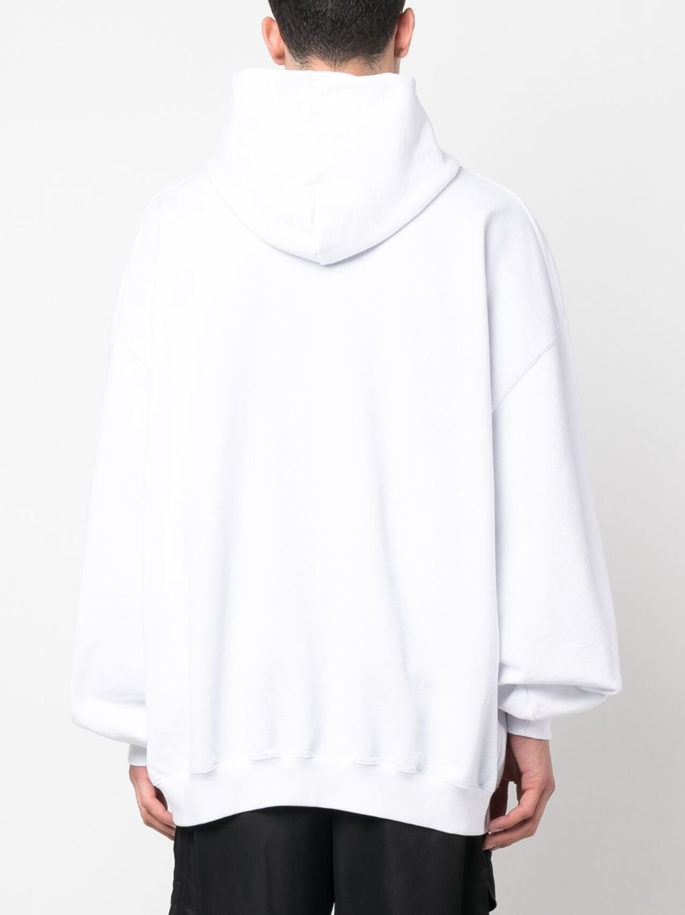 Shop Vetements Logo-print Hoodie In White