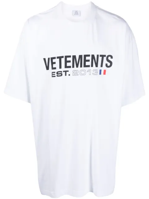 VETEMENTS logo-print cotton T-shirt