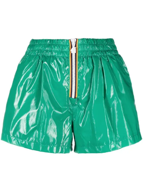 K-Way R&D faux leather shorts