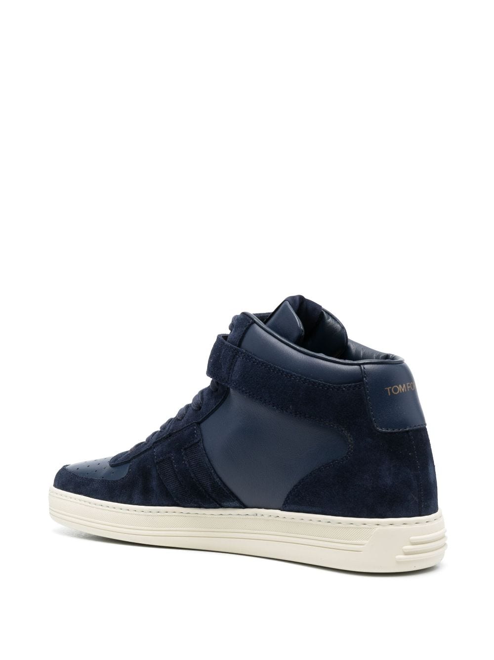 Shop Tom Ford Radcliffe High-top Sneakers In Blue