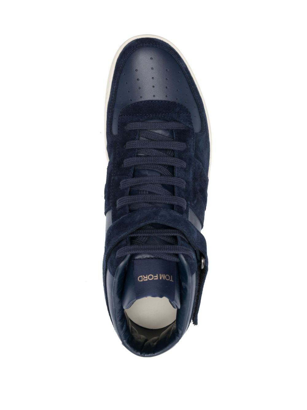 Shop Tom Ford Radcliffe High-top Sneakers In Blue