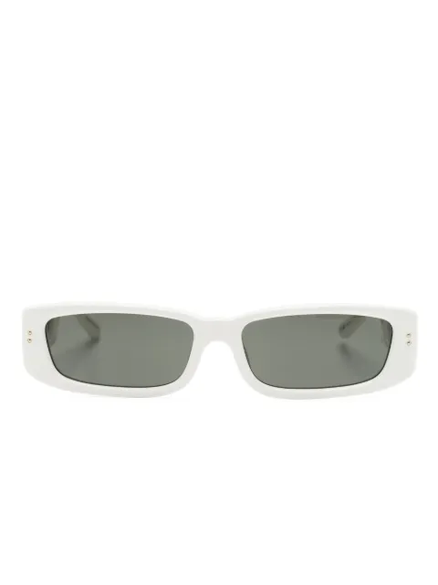 Linda Farrow rectangle-frame tinted sunglasses