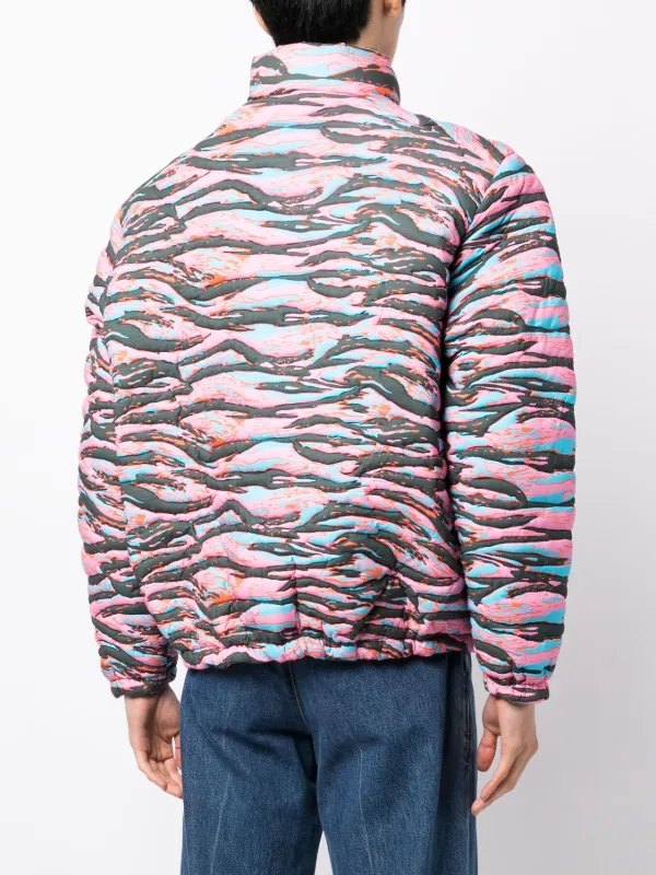 ERL カモフラージュ パデッドジャケット down jacket ERL カモフラージュ パデッドジャケット | ピンク | FARFETCH JP