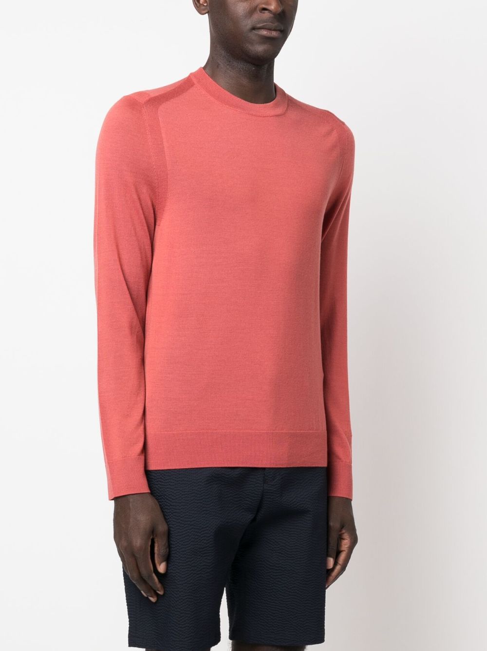Shop Paul Smith Fine-knit Sweatshirt In Rosa