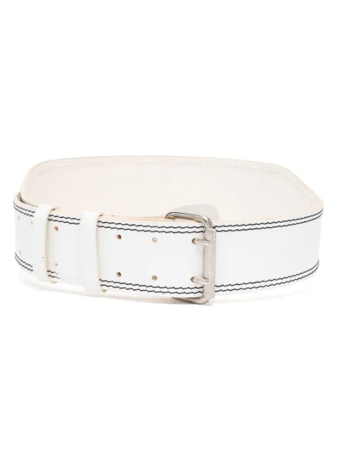 Gianfranco Ferré Pre-Owned 1990s stitched buckled belt
