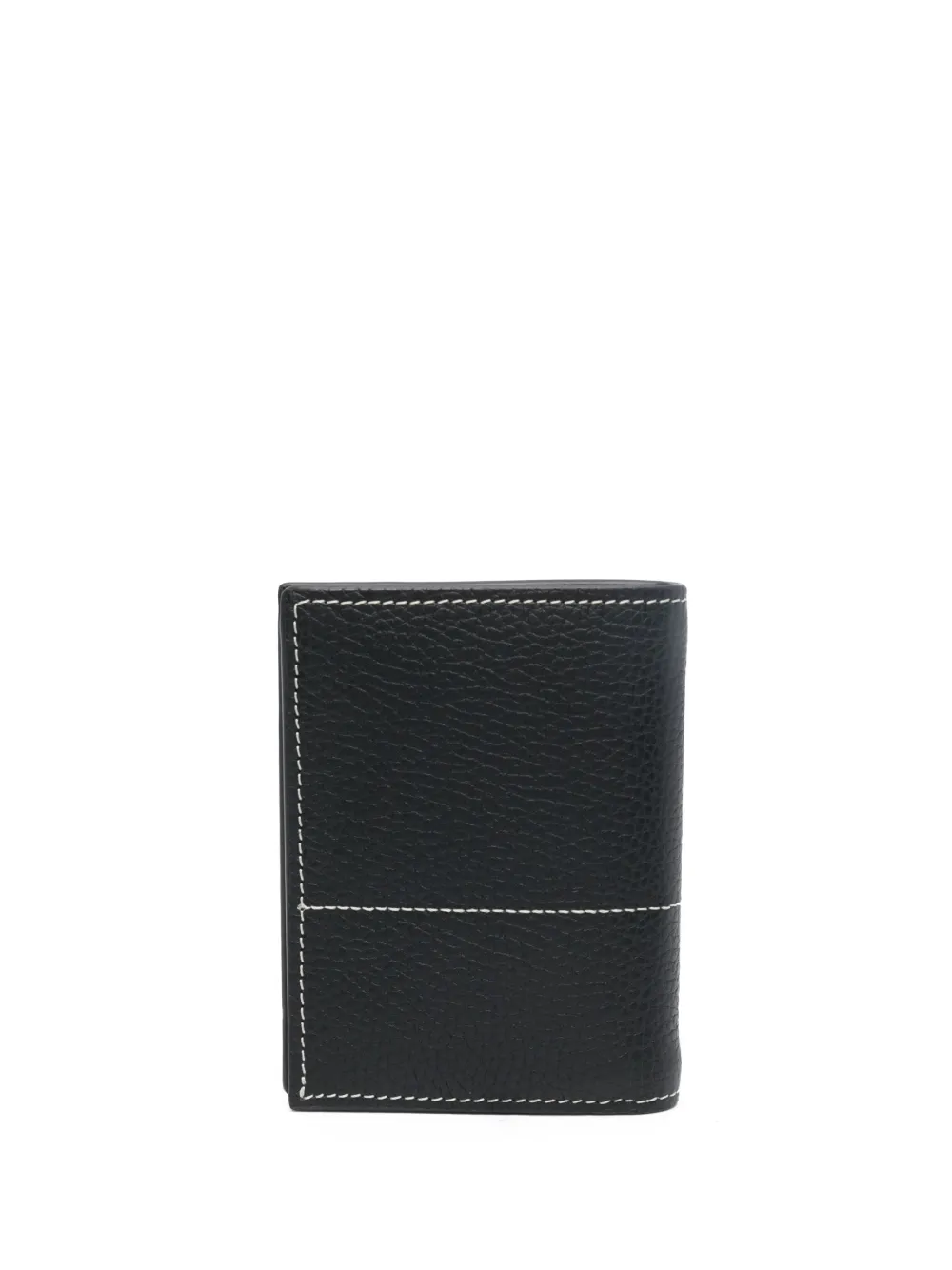 Shop Marni Leather Bi-fold Wallet In Black