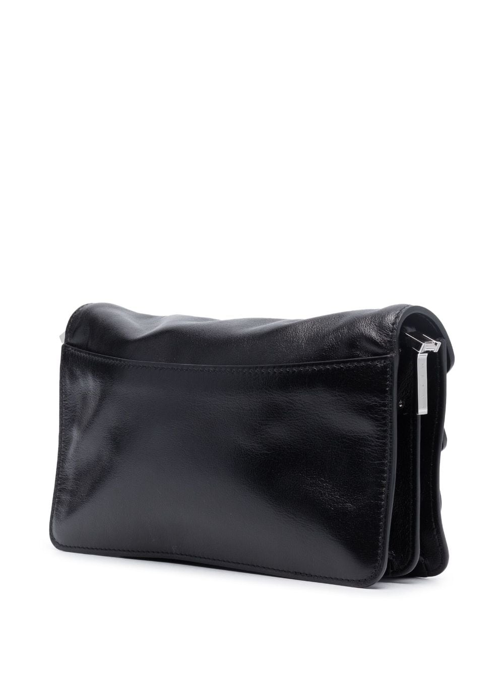 Shop Marni Trunk Soft Crossbody Bag In Black