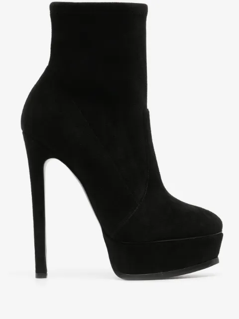 Casadei Flora 140mm platform ankle boots