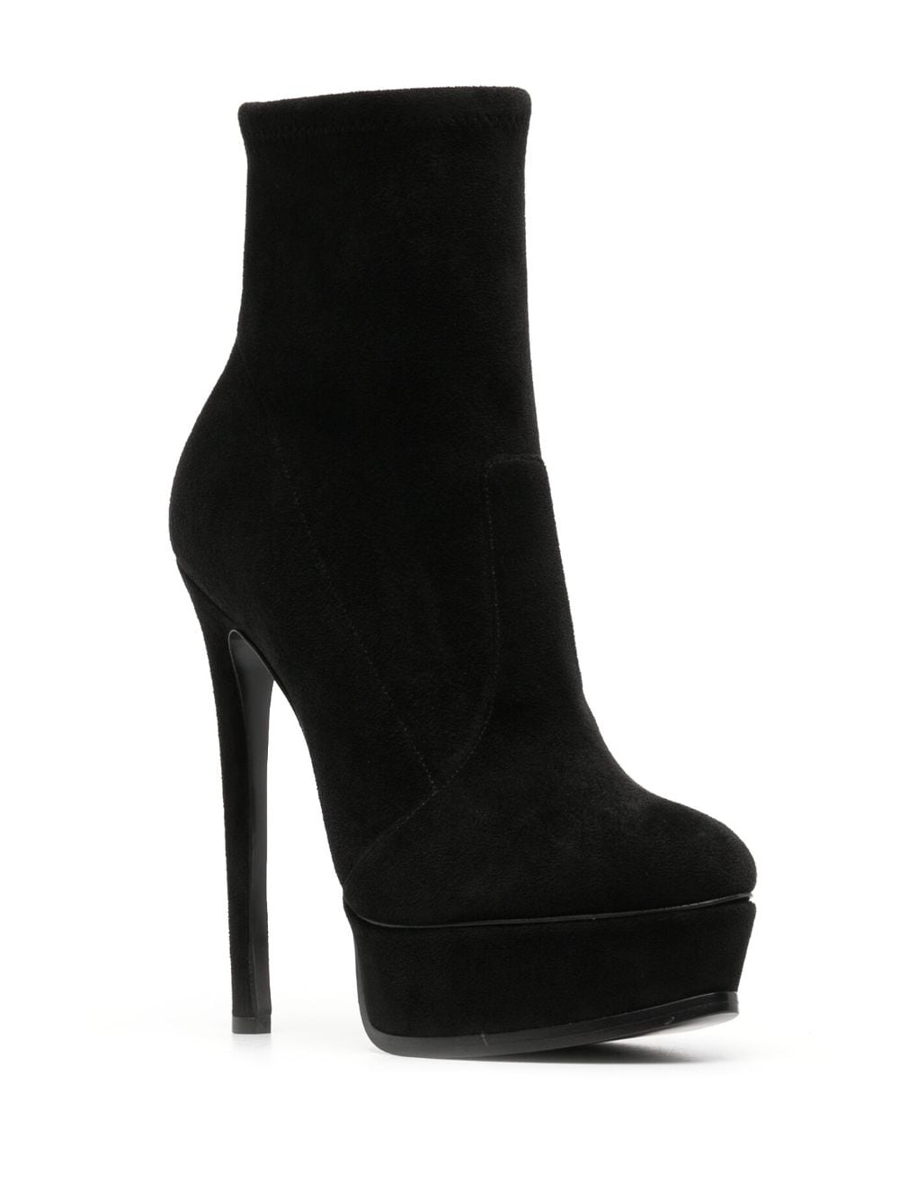 Shop Casadei Flora 140mm Platform Ankle Boots In Black