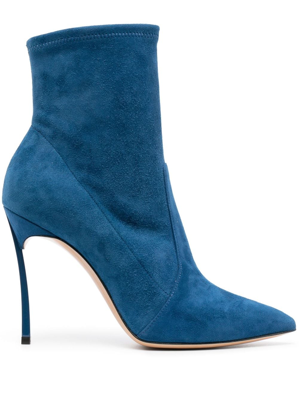 Casadei Blade 125mm suede ankle boots - Blue