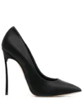 Casadei Blade Twenties 120mm satin pumps - Black
