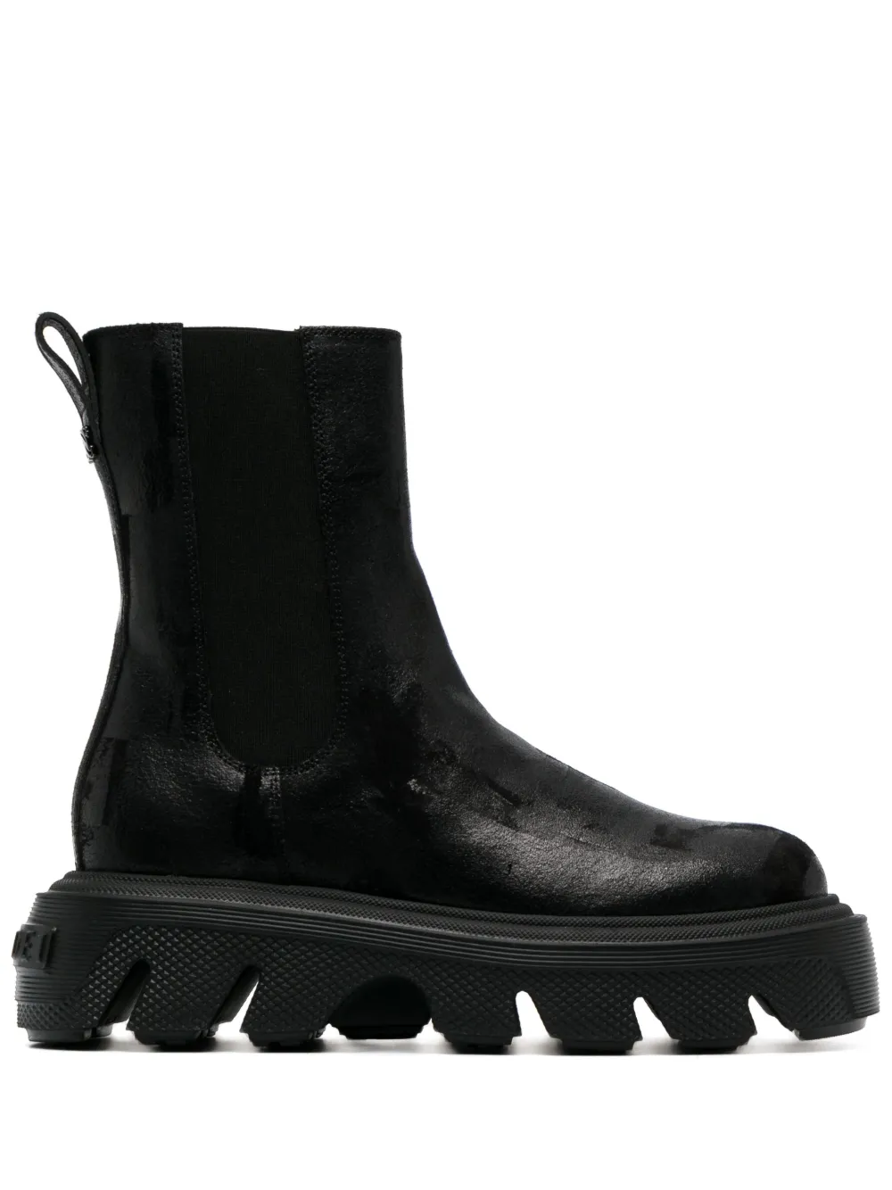 Casadei Generation C Leather Ankle Boots In Black