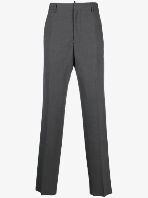 DSQUARED2 logo-plaque tailored trousers