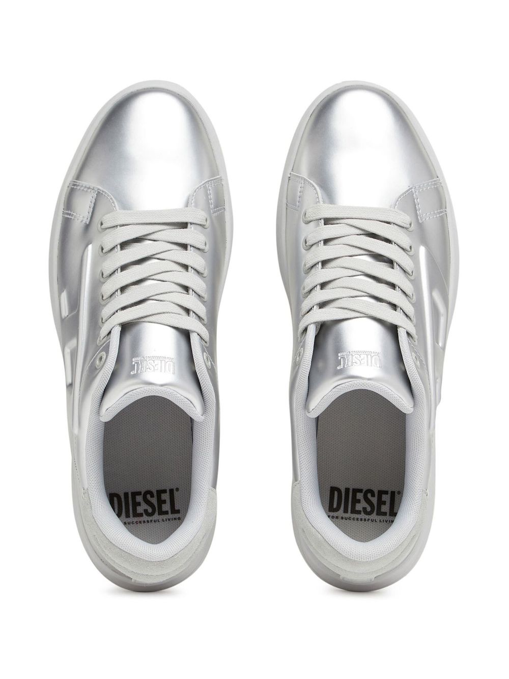 DIESEL, Silver Men's Sneakers