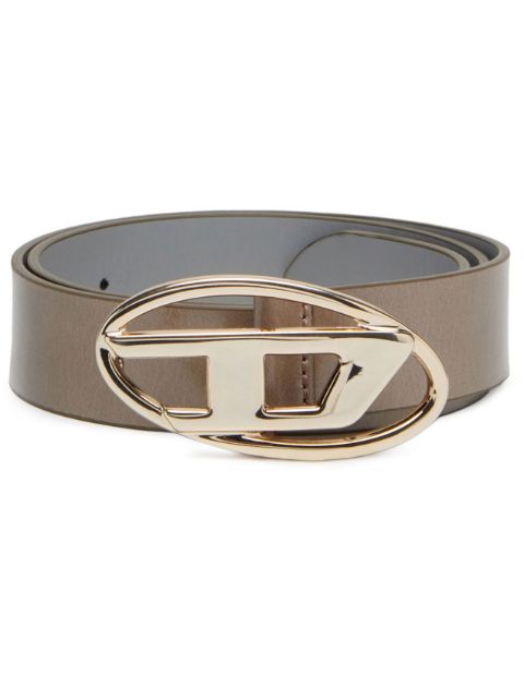 Diesel 1DR logo-buckle leather belt Women