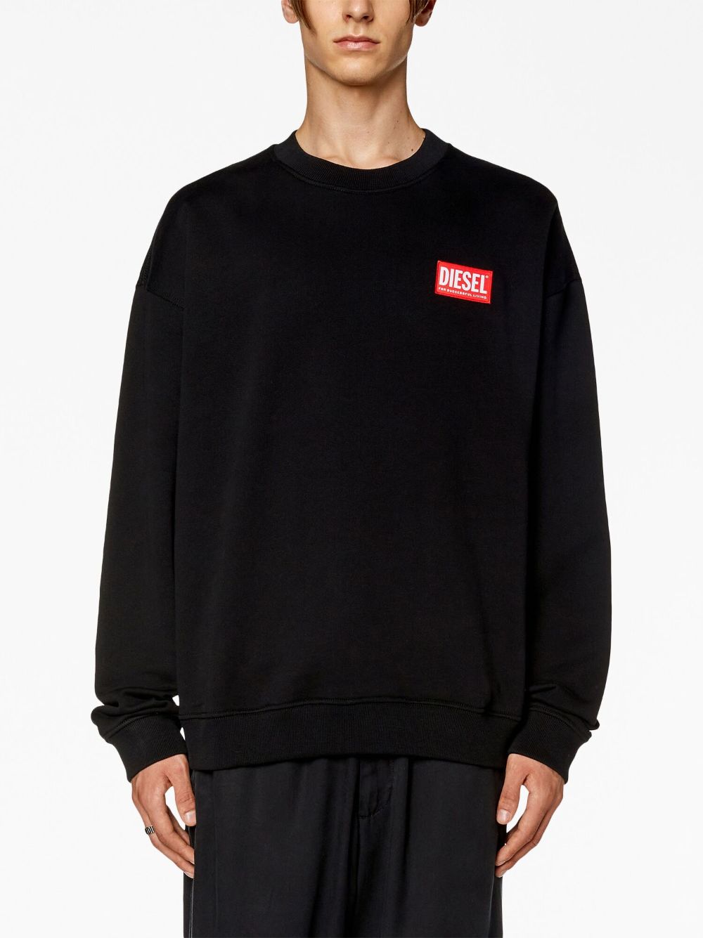 Diesel S-Nlabel-L1 logo-applique sweatshirt Men