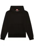 Diesel S-Macs-Megoval-D cotton hoodie - Black