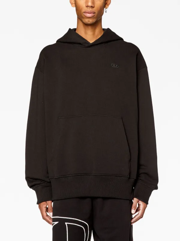 Diesel embroidered-logo Cotton Hoodie - Farfetch