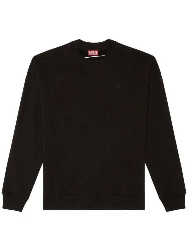 Diesel S-Rob-Megoval-D Cotton Sweatshirt | Black | FARFETCH ID