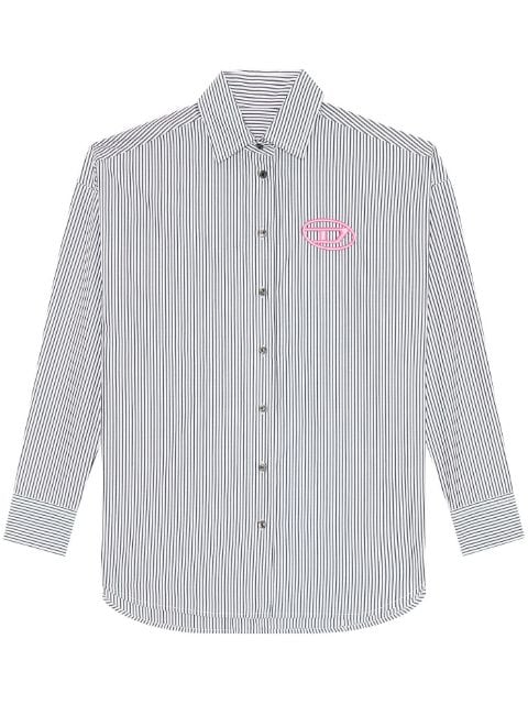 Diesel C-Dou-Stripe logo-embroidered shirt
