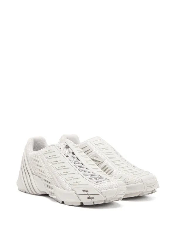 靴 DIESEL S-PROTOTYPE LOW 24.5 S-PROTOTYPE LOW W Woman: Mesh sneakers with rubber overlays