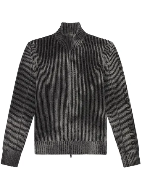 Diesel K-Aloni zipped cotton cardigan