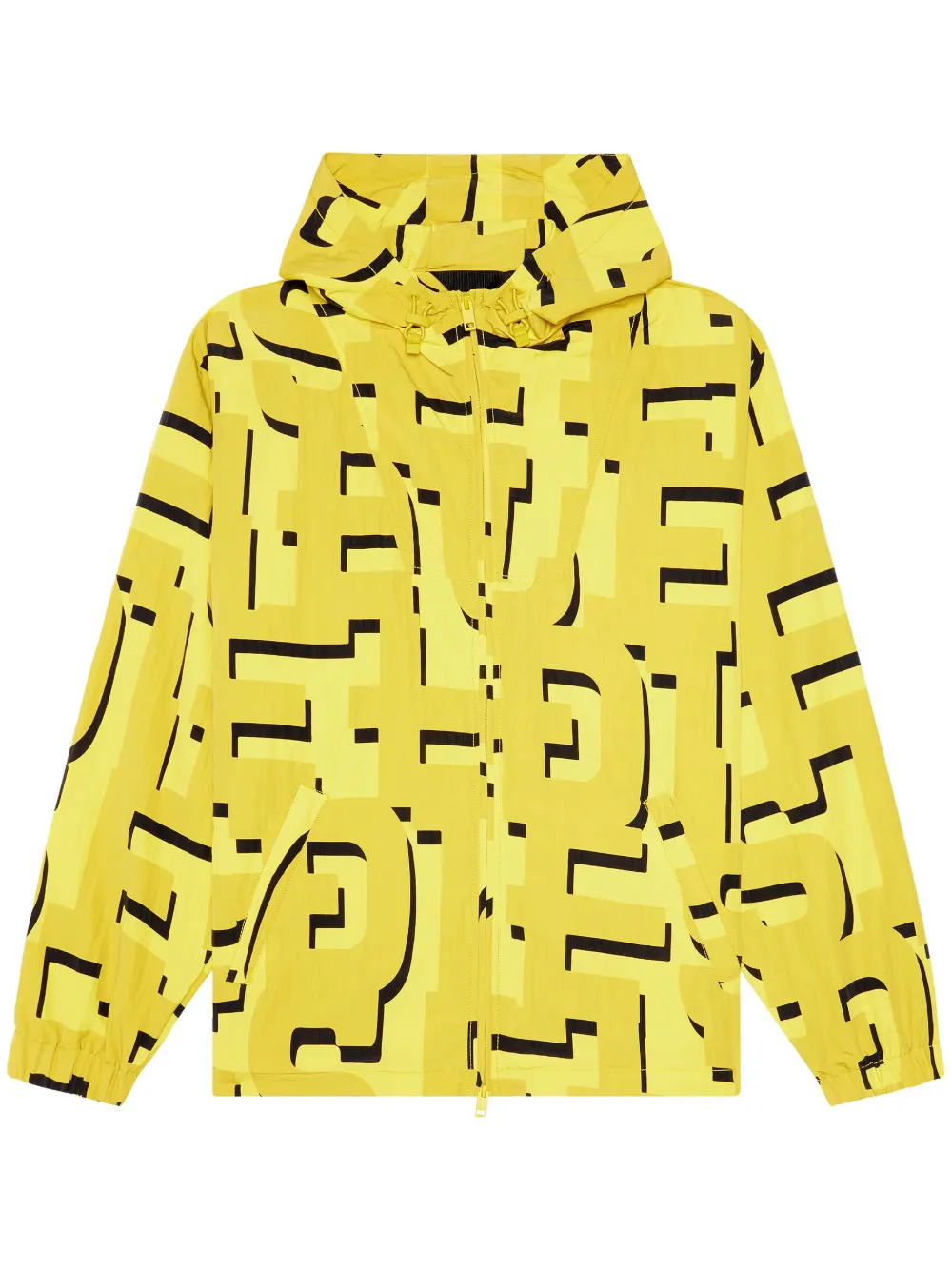 Diesel JJass monogramprint Hooded Windbreaker Farfetch
