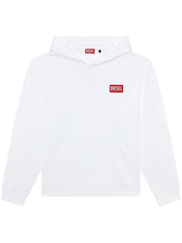 White 2024 diesel hoodie