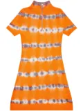 Diesel M-Zafora tie-dye half-zip wool minidress - Orange