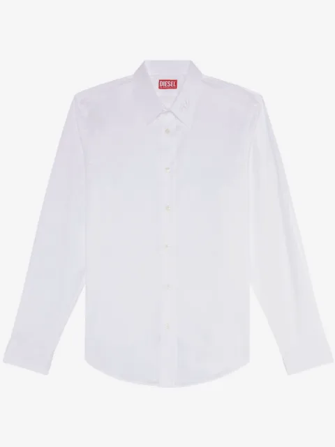Diesel S-Benny-CL logo-embroidered shirt